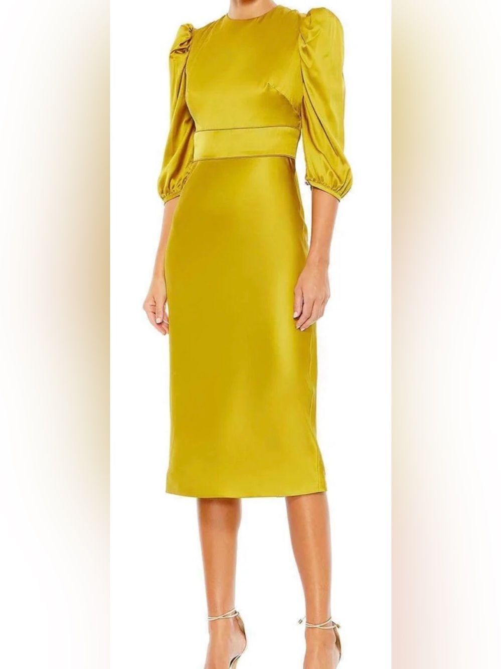 Ieena Duggal Tea Length Sheath Dress NWT Size 2